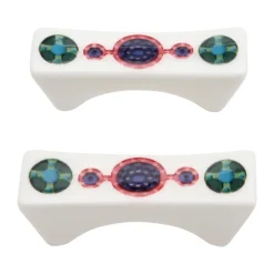 2 support pour baguettes Taika Sato, Blanc-multicolore