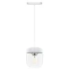 Abat-jour Acorn blanc, acier poli