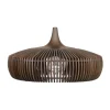 Abat-jour Clava Dine Wood Ø43 cm, Dark oak