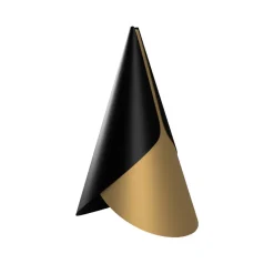 Abat-jour Cornet, Noir, Laiton