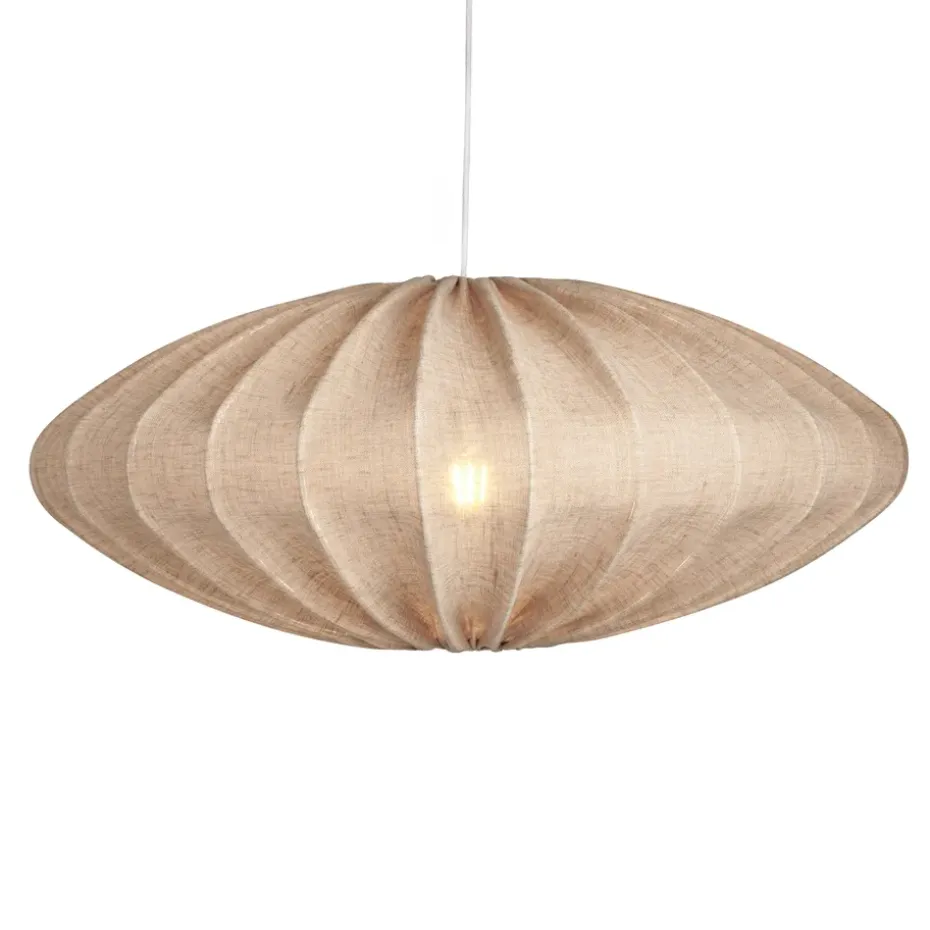 Abat-jour Ellipse 65 cm lin, Sable