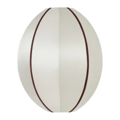 Abat-jour Indochina Classic Oval S, Offwhite-bordeaux