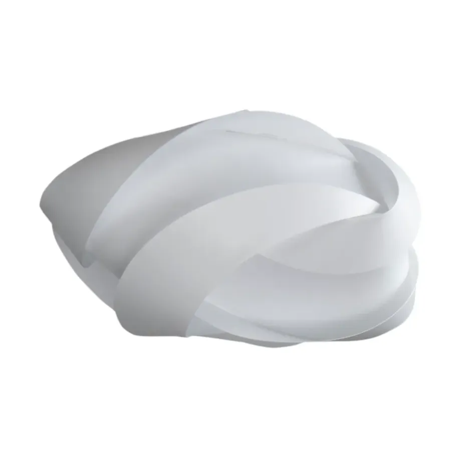 Abat-jour Ribbon blanc, Ø33 cm