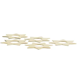 Accessoire pour bougie Constella étoiles Lot de 5, Laiton