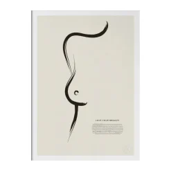 Affiche Love your breasts, 50x70 cm
