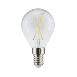Ampoule à filament LED Airam, source de lumière en forme de boule, clair, non-dimmable, 2-filament e14, 1w
