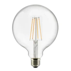 Ampoule E27 LED glob 125, Transparent