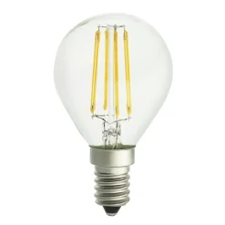 Ampoule E14 LED rond, Transparent