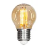 Ampoule filament LED dimmable globe E27 4W, Ambre Ø4,5 cm