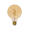 Ampoule LED à filament Airam Smarta Hem, ambre, 95mm, spirale e27, 6w