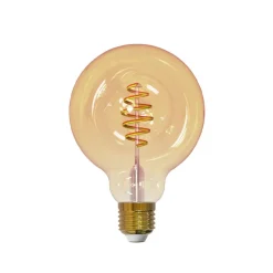 Ampoule LED à filament Airam Smarta Hem, ambre, 95mm, spirale e27, 6w