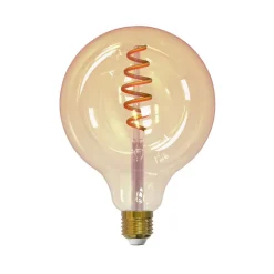 Ampoule LED à filament Airam Smarta Hem, ambre, 125mm, spirale e27, 6w