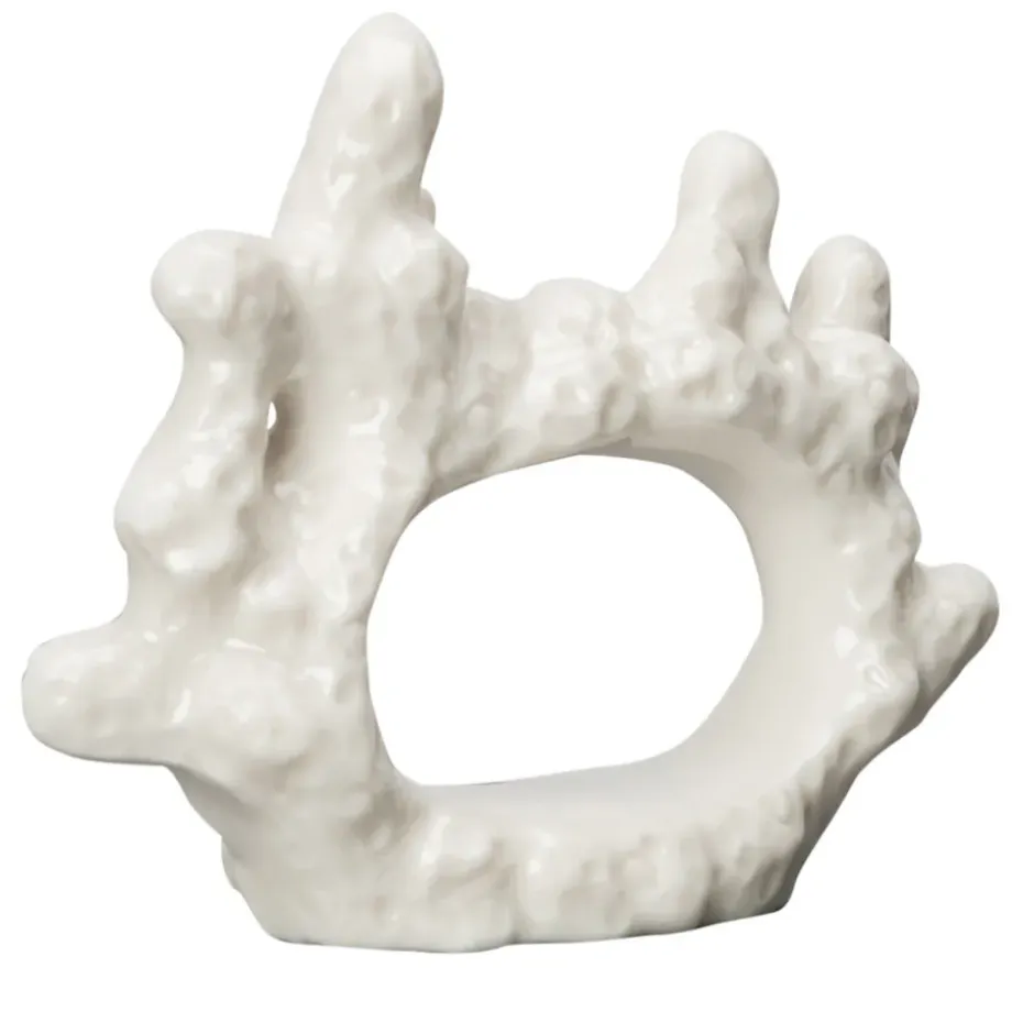 Anneau de serviette Coral, Blanc