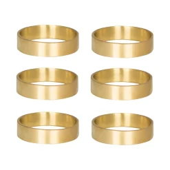 Anneau de serviette Ring 6 pièces, laiton mate