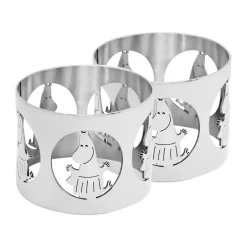 Anneaux de serviette Hilke X Mumin Moominmamma lot de 2, Laiton nickelé