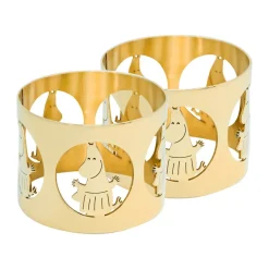 Anneaux de serviette Hilke X Mumin Moominmamma lot de 2, Laiton