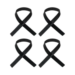 Anneaux de serviette Loop lot de 4, Noir anthracite