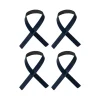 Anneaux de serviette Loop lot de 4, Bleu marine