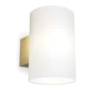 Applique murale Evoke grande, Satin brass-verre opale