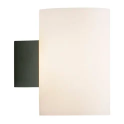 Applique murale Evoke grande, Anthracite-verre opale