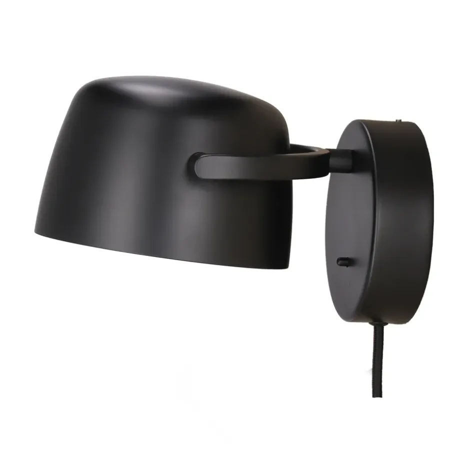 Applique murale Halo Ø16 cm, Black