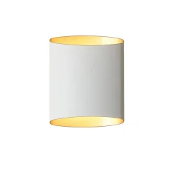 Applique murale Sinne, Blanc-Laiton