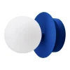 Applique murale/Plafonnier Art Deco IP44, Bleu-Blanc