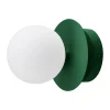 Applique murale/Plafonnier Art Deco IP44, Vert-Blanc