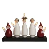 Arche de bougies Lucia Choir, blanc-rouge