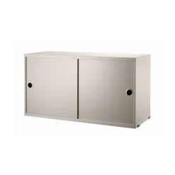 Armoire à portes coulissantes String, beige, 78x30 cm