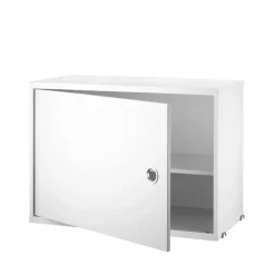 Armoire à portes String, blanc, 58x30 cm