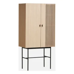 Armoire Array, 80cm, Chêne pigmenté blanc