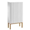 Armoire Collect 2013, blanc-pieds en chêne