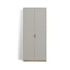 Armoire haute Snö F, Light grey, base en chêne, dj.30 cm