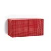Armoire murale Perforated Cabinet small, Wine red