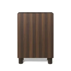 Armoire Post, oak smoked, avec portes