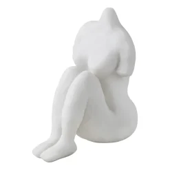 Art piece femme assise 14 cm, Off-white