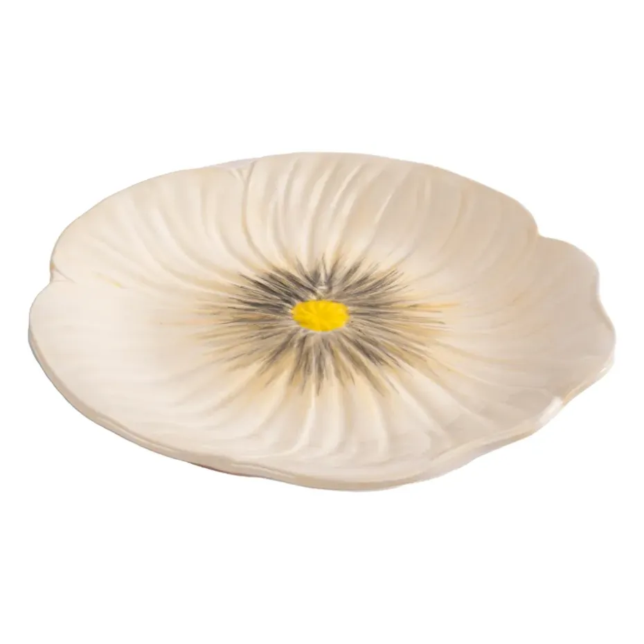 Assiette à dessert Poppy 20,5x21 cm, Beige