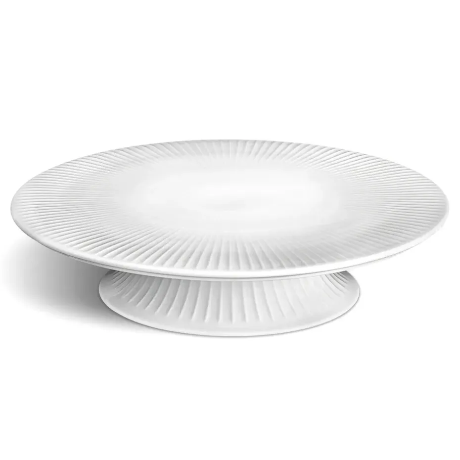 Assiette à gâteau avec pied Hammershøi Ø30 cm, blanc