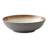 Assiette à pâtes Bitz Ø20 cm gris, Gris-Blanc crème