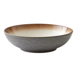 Assiette à pâtes Bitz Ø20 cm gris, Gris-Blanc crème