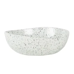 Assiette à pâtes et soupe Poppi, Blanc-Noir