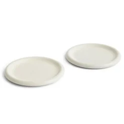 Assiette Barro, Off-white, Ø24 cm lot de 2