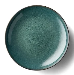 Assiette Bitz Ø 40 cm noir, Noir-vert