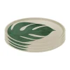 Assiette Connect Ø 25,5 cm, lot de 4, Monstera leaf