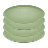 Assiette Connect Ø 25,5 cm, lot de 4, Nature leaf green