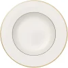 Assiette creuse Anmut Gold, Blanc