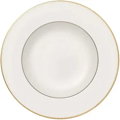 Assiette creuse Anmut Gold, Blanc