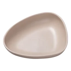 Assiette creuse Curve Stoneware 19x22 cm, Sand