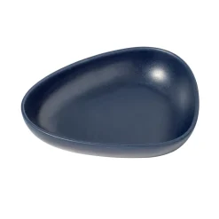 Assiette creuse Curve Stoneware 19x22 cm, Navy blue